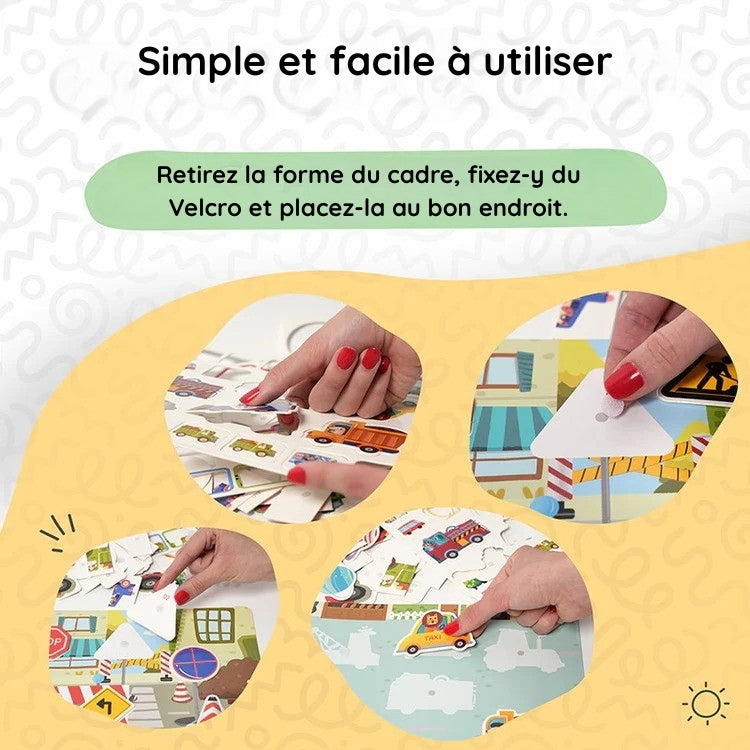 Livre d'activités autocollants Montessori