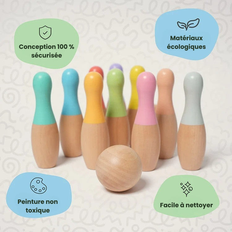 Jeu de bowling Montessori