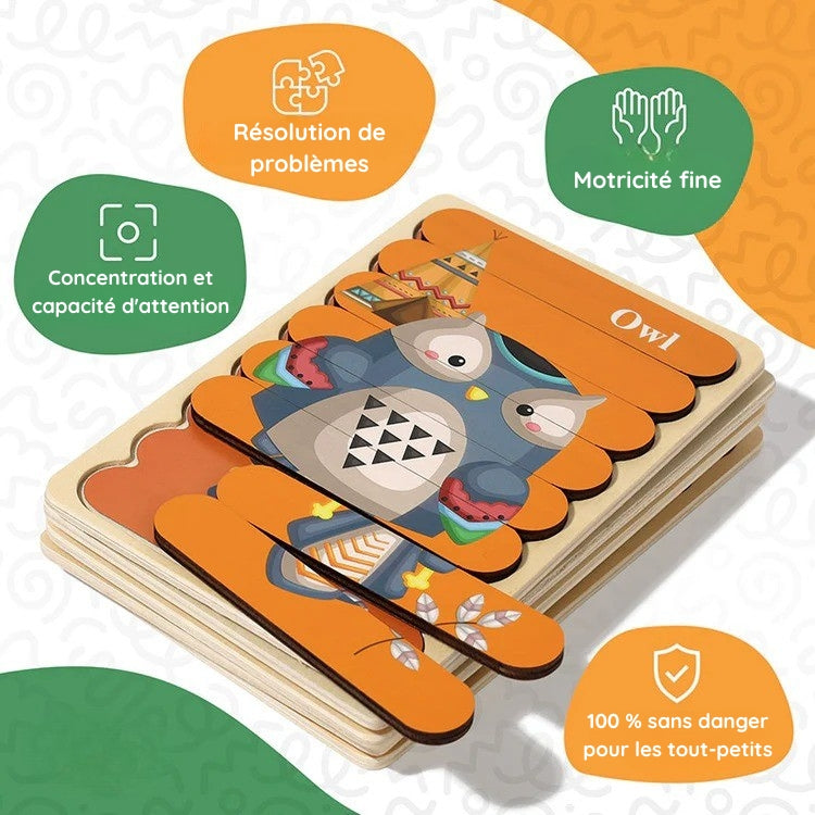 Puzzles double face Montessori