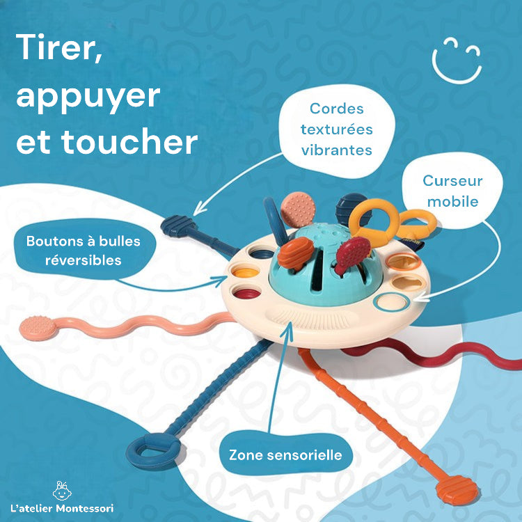 Jouet Sensoriel Montessori en Silicone