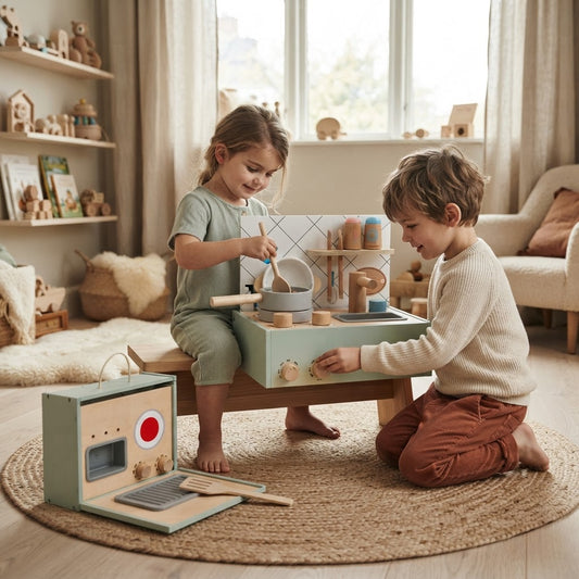 Cuisine Montessori en Bois avec Accessoires