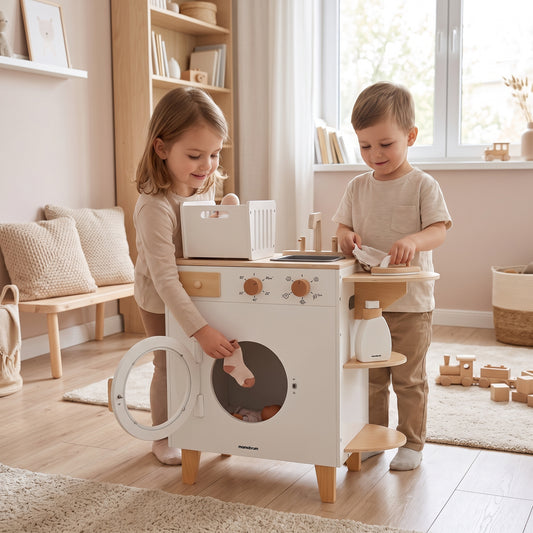 Lave-Linge Montessori en Bois