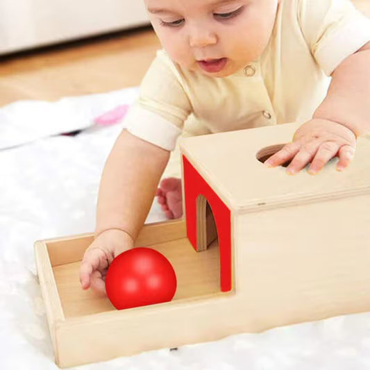 Boîte Montessori sur la permanence des objets