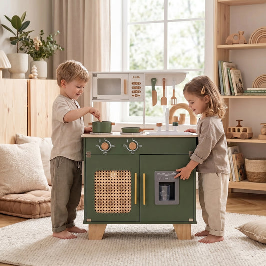 Meuble Montessori d’Imitation en Bois pour Cuisine et Maison