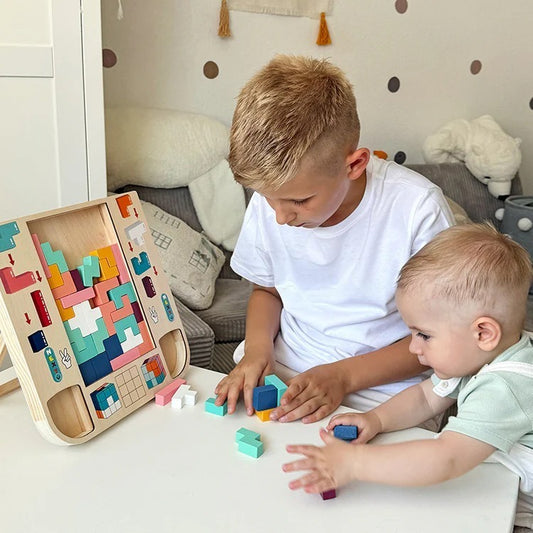 Tetris Montessori en bois
