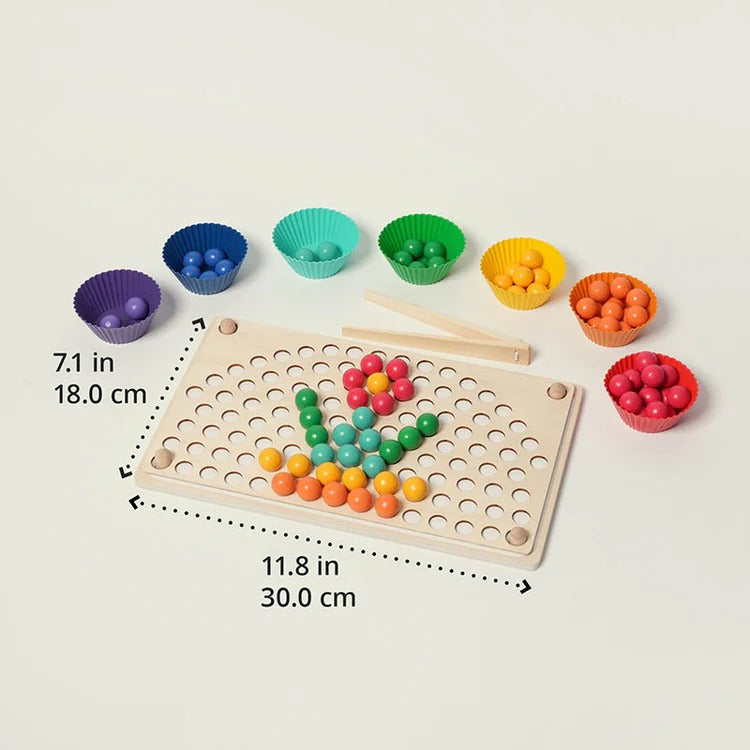 Perles arc-en-ciel Montessori