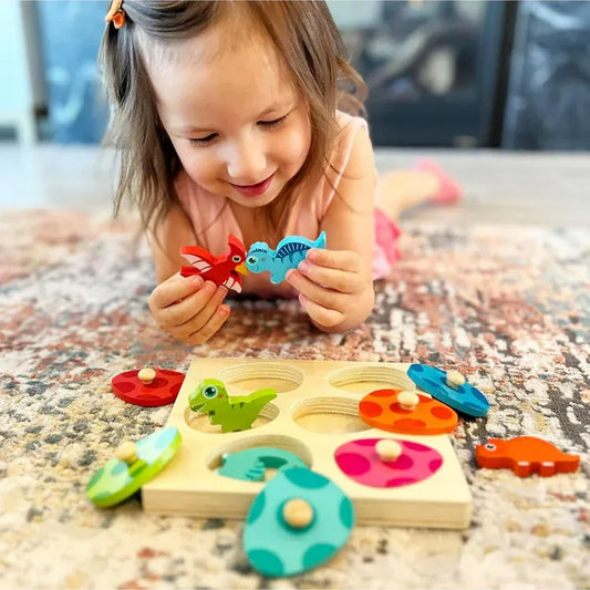 Puzzle Éclosion de Dinosaure Montessori