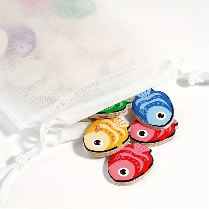 Puzzle de Coordination des Couleurs avec Poissons Montessori