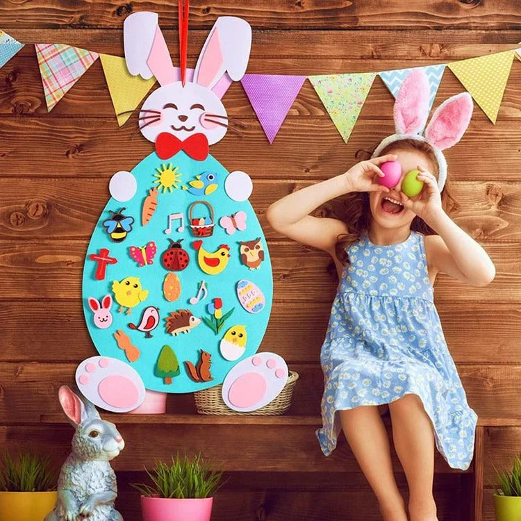 Lapin en feutre Montessori