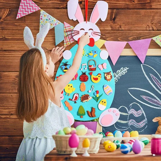 Lapin en feutre Montessori