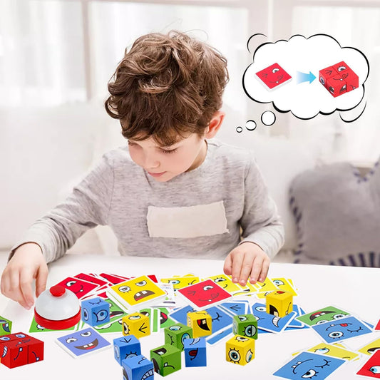 Puzzle Montessori d'expression pour les tout-petits