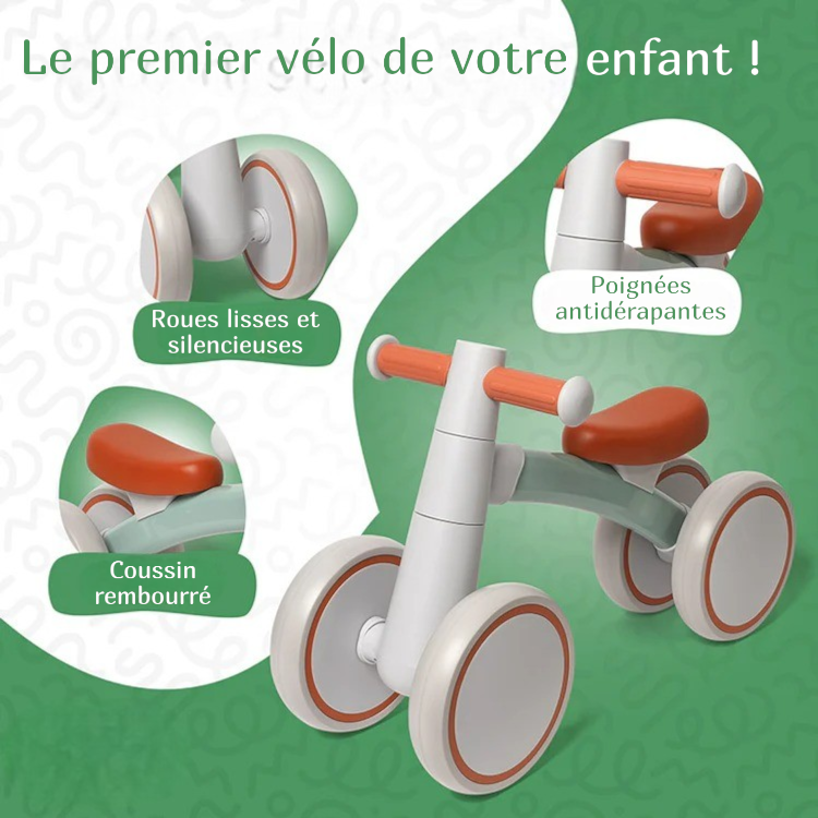 Vélo d'équilibre Montessori pour bébé