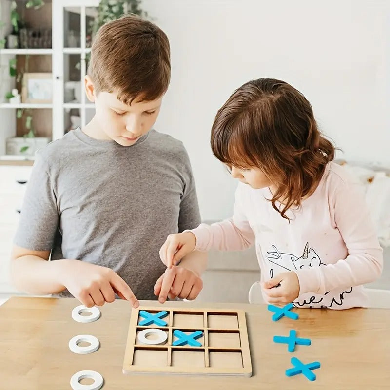 Jeu de Morpion en Bois Montessori