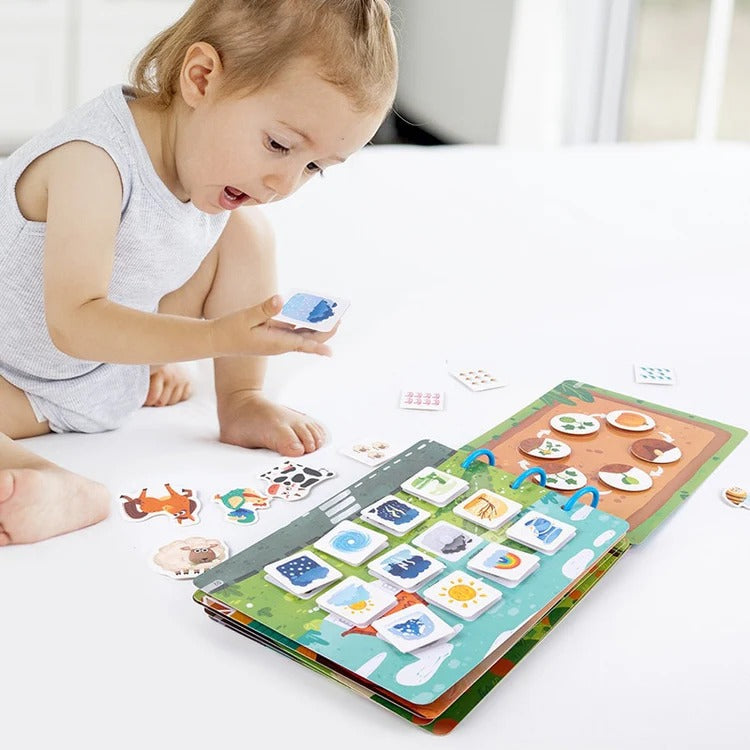 Livre d'activités autocollants Montessori