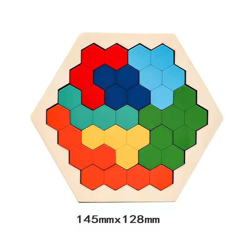 Puzzle Hexagonal Montessori