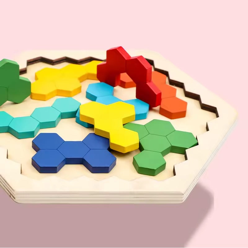 Puzzle Hexagonal Montessori