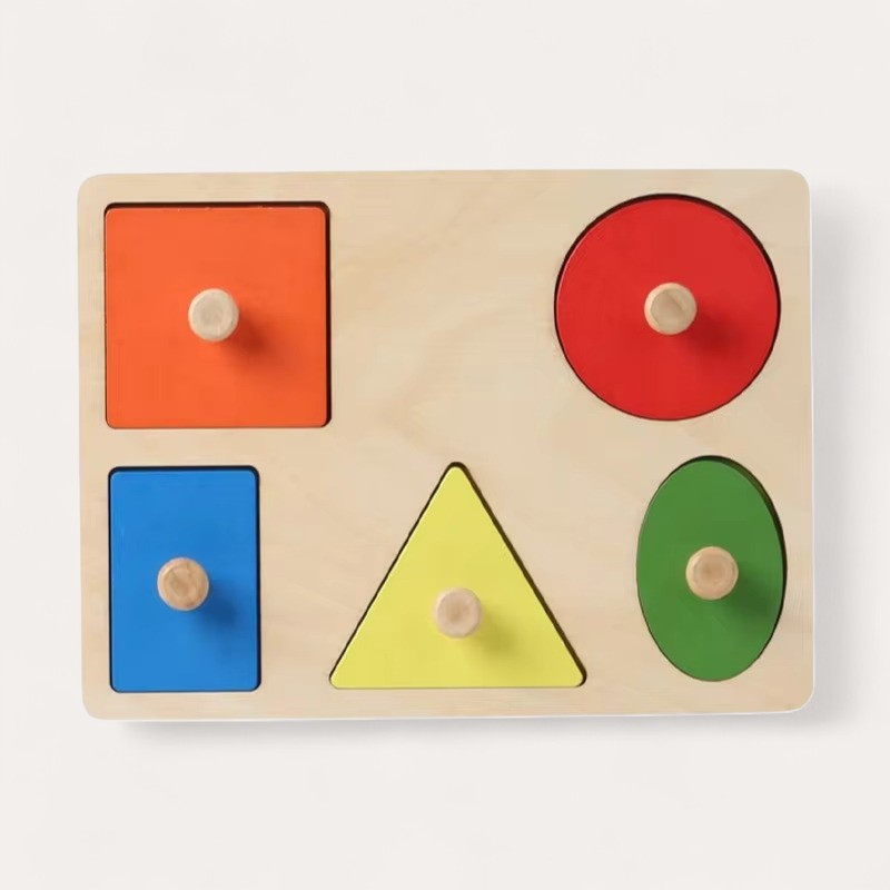 Puzzle Formes Géométriques et Couleurs Montessori