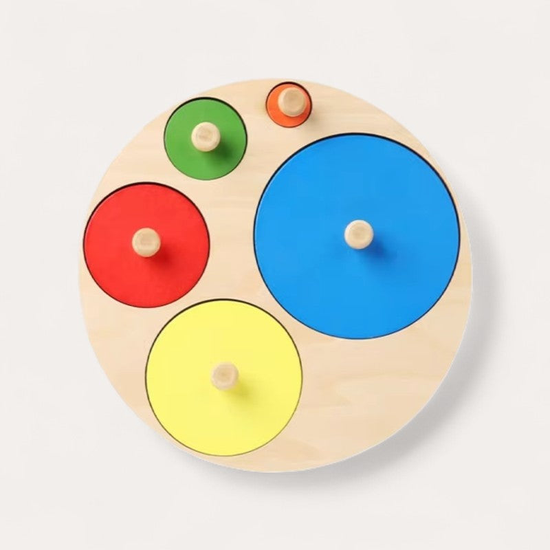 Puzzle Formes Géométriques et Couleurs Montessori