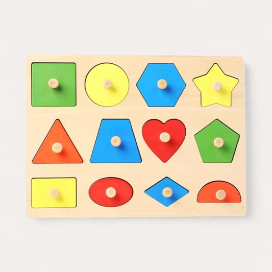 Puzzle Formes Géométriques et Couleurs Montessori