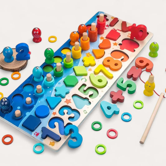 Jeu de Pêche et Formes Montessori
