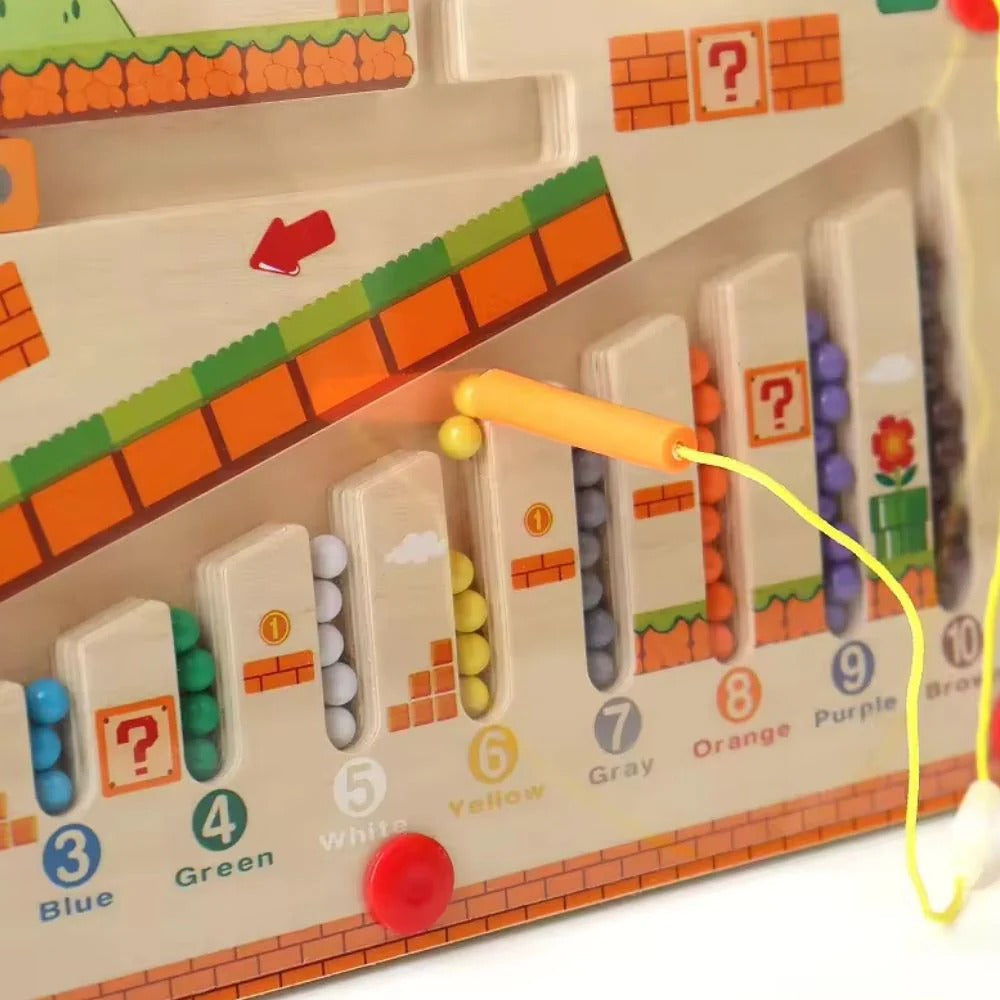 Labyrinthe de couleurs et de chiffres Montessori