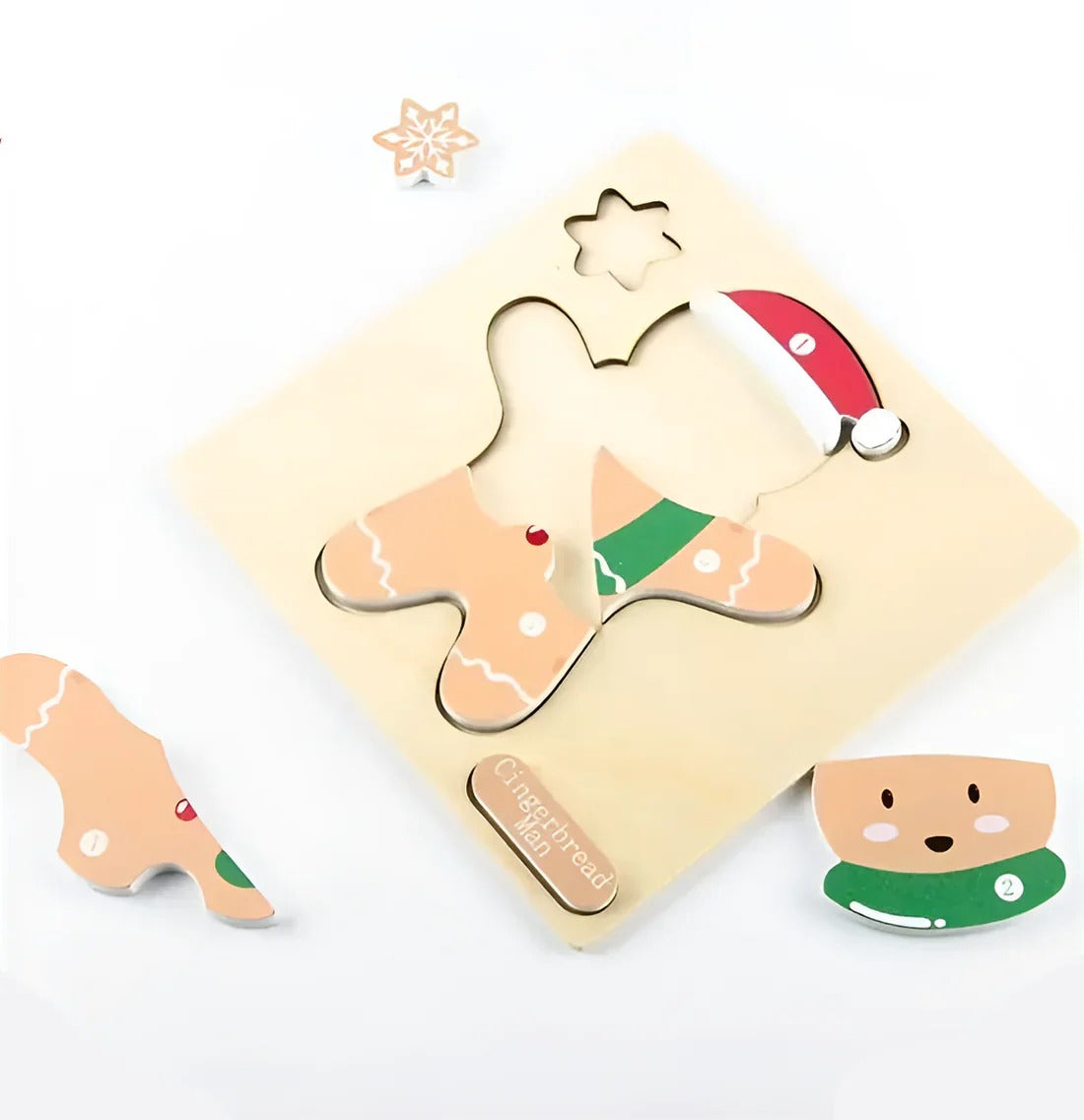 Puzzle de Noël Montessori (LOT DE 4)