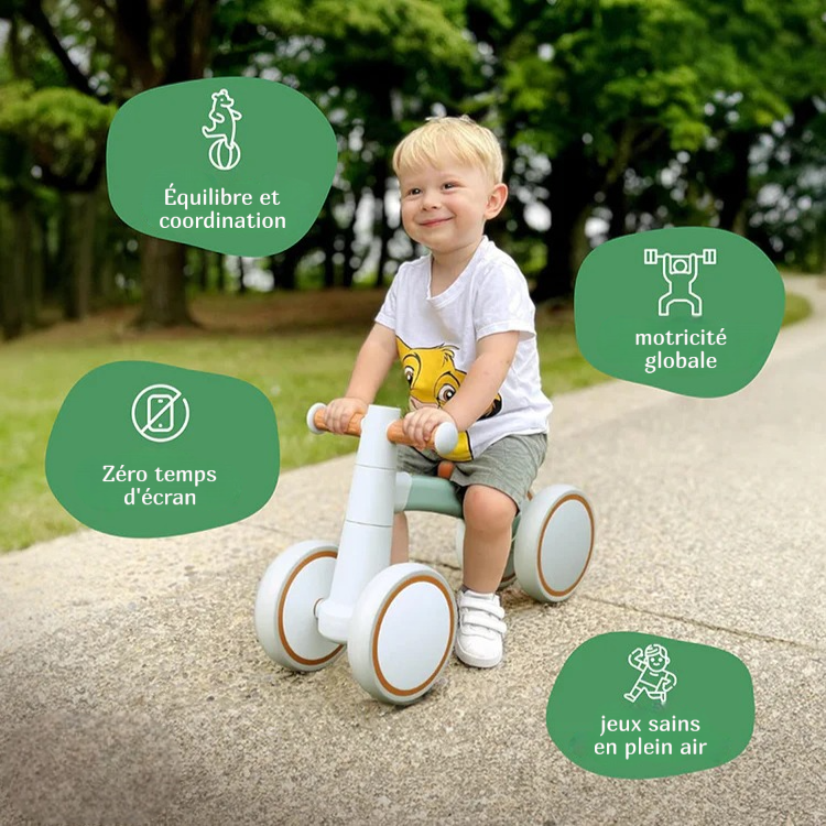 Vélo d'équilibre Montessori pour bébé