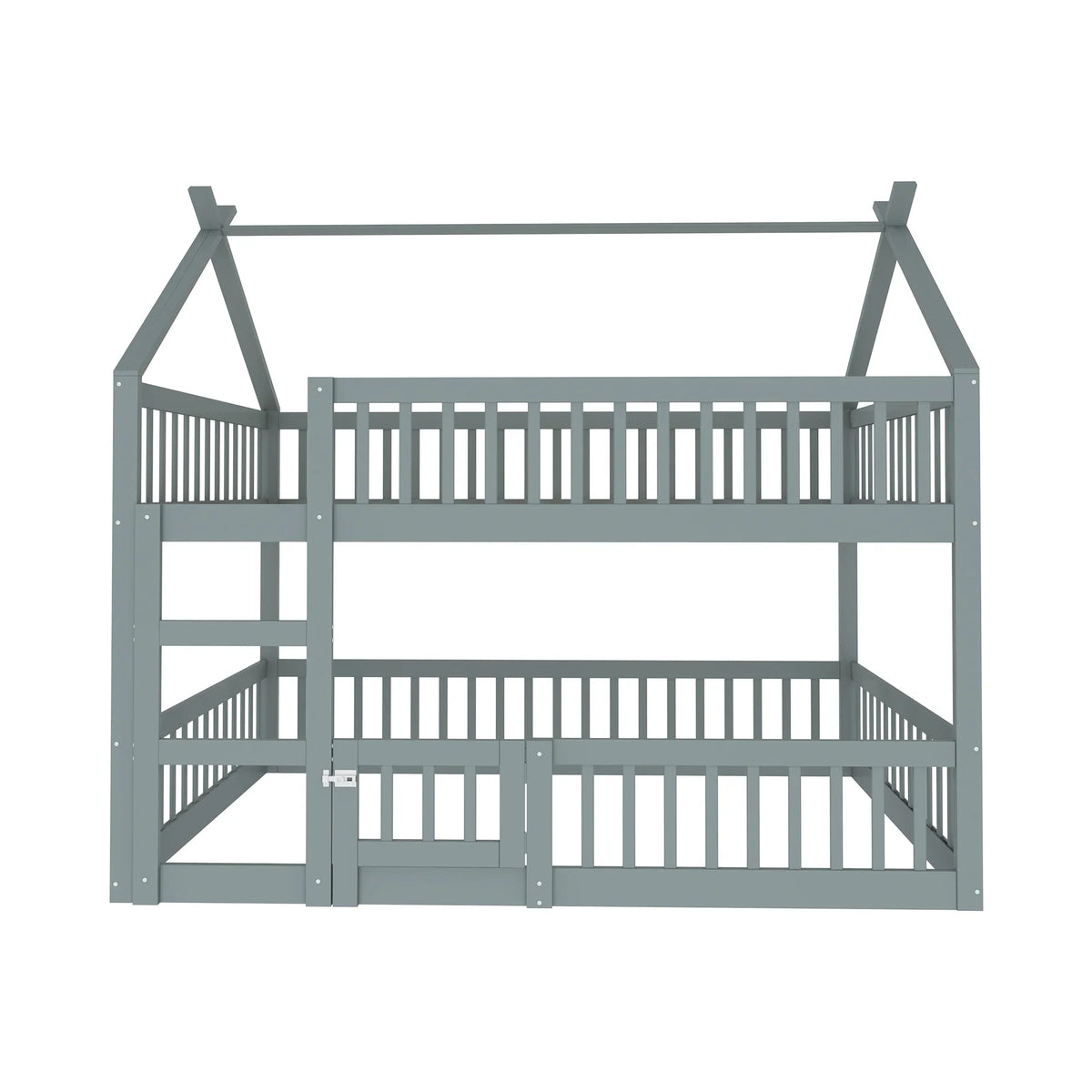 Lit mezzanine familial avec escalier de rangement Lilla Kids