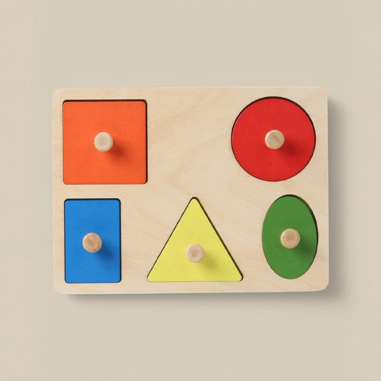 Puzzle Formes Géométriques et Couleurs Montessori