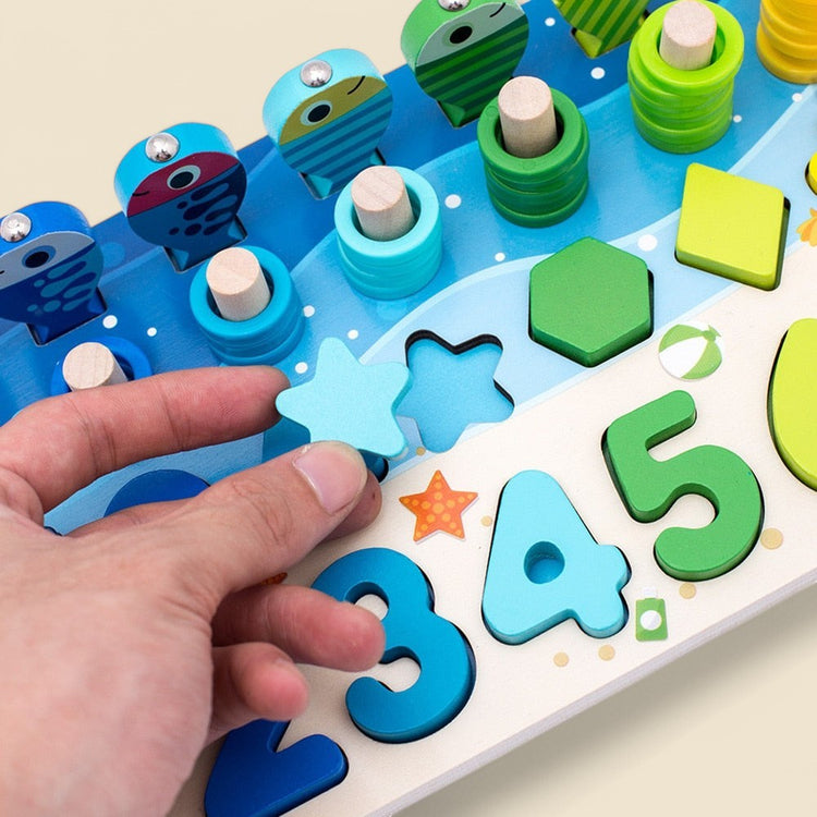 Jeu de Pêche et Formes Montessori
