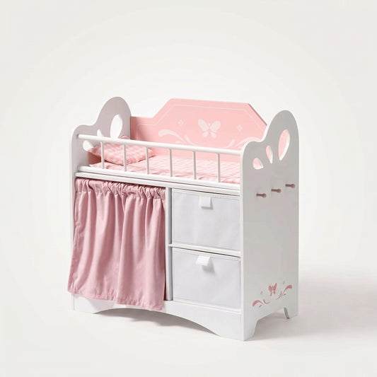 Lit Montessori pour Poupée avec Rangements et Penderie