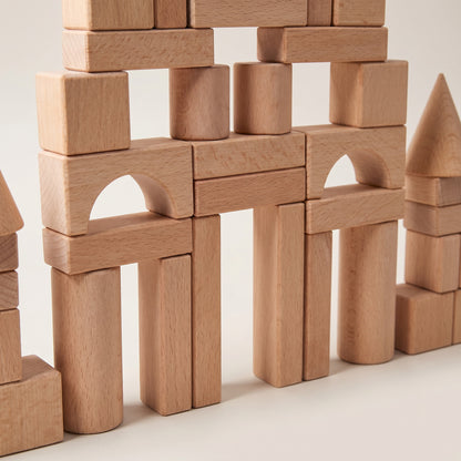 Blocs de Construction Montessori en Bois Naturel