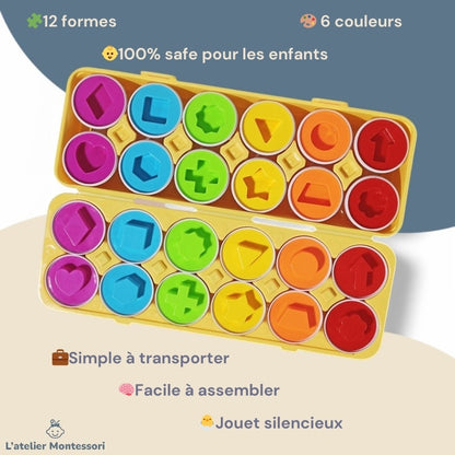 Œufs géométriques Montessori