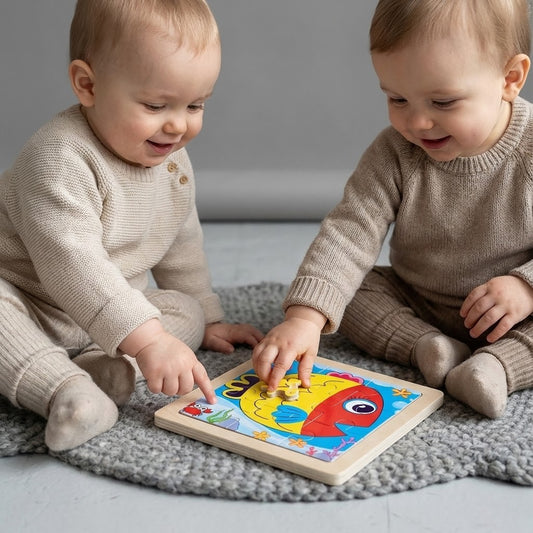 Puzzle Montessori Animaux en Bois