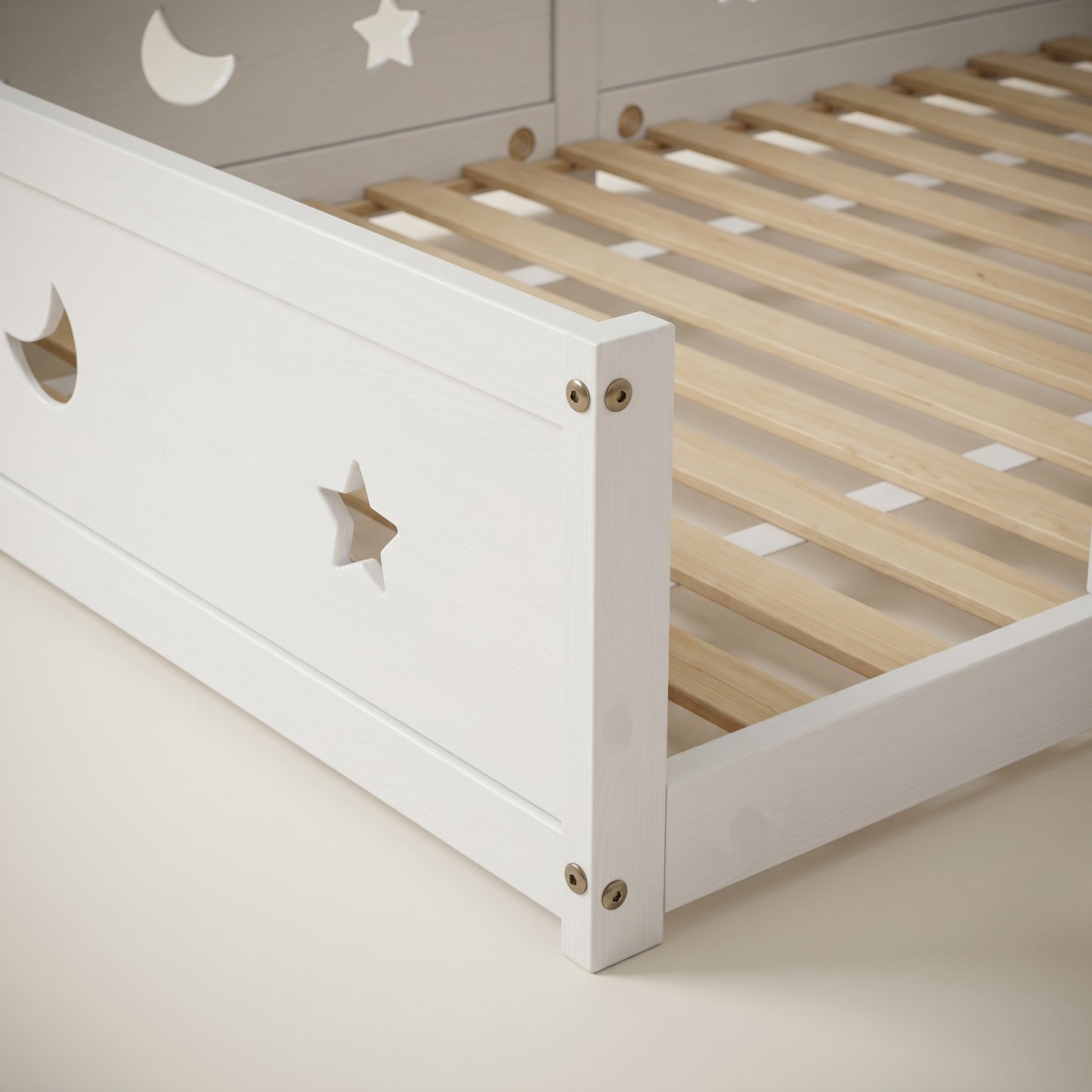 Lit au sol Montessori lune et étoiles