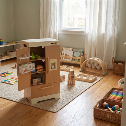 Meuble Montessori d’Imitation en Bois Multifonction pour Enfant