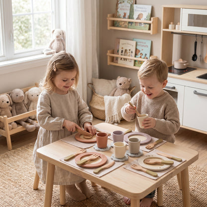 Set de Vaisselle Montessori en Bois