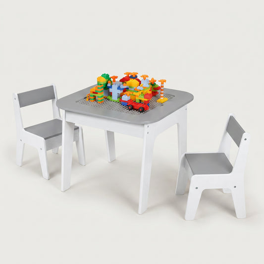 Table d’Activités Montessori 4-en-1 avec Chaises