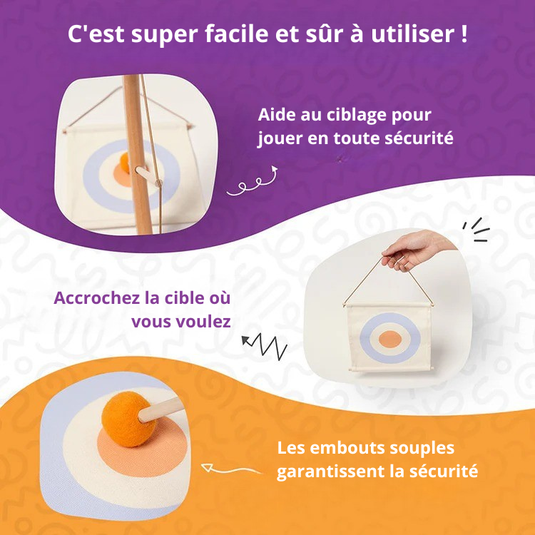 Kit d'arc et de flèches Montessori