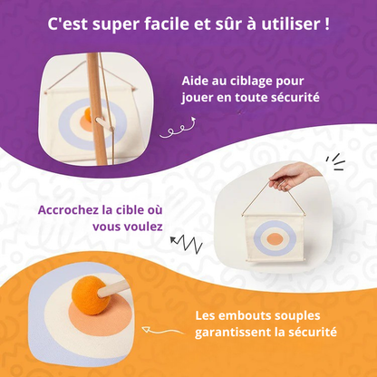 Kit d'arc et de flèches Montessori