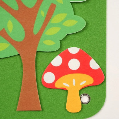 Tableau d'apprentissage Montessori en feutre