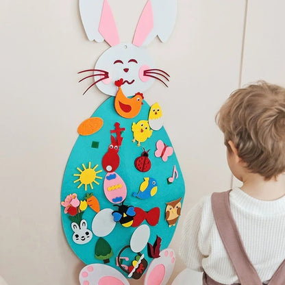 Lapin en feutre Montessori