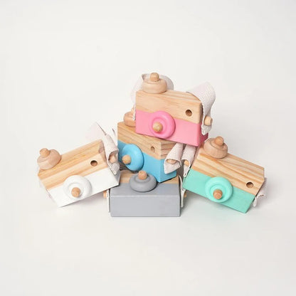 Appareil photo en bois Montessori