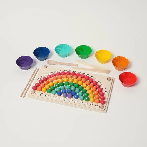 Perles arc-en-ciel Montessori