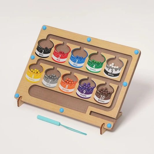 Puzzle Magnétique Montessori de Tri des Couleurs