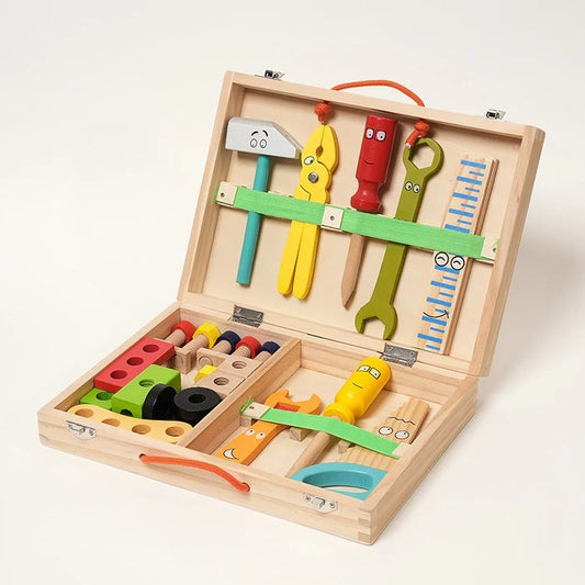 Boîte à Outils en Bois Montessori