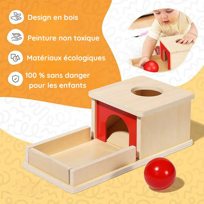 Boîte Montessori sur la permanence des objets