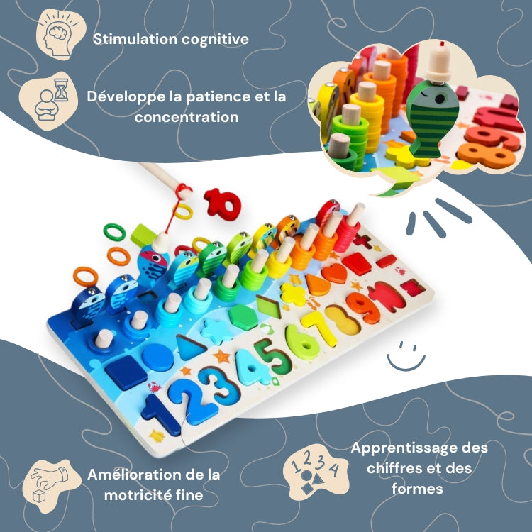 Jeu de Pêche et Formes Montessori