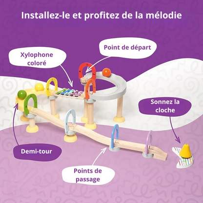 Circuit à billes musical Montessori