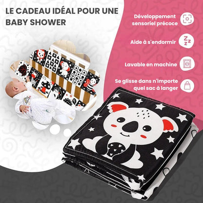 Livre contrasté Montessori pour nouveau-nés